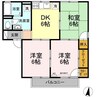 さつきハイツ　Ａ棟 3DKの間取り