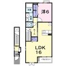 シェソワ　Ｂ 1LDKの間取り