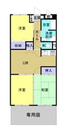 パスィフィーク 3LDKの間取り
