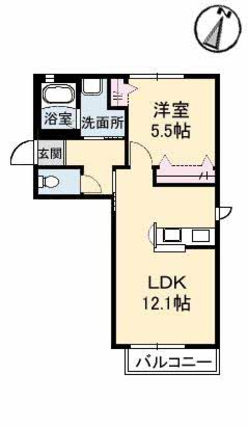 間取図 ローズ・パール　B棟