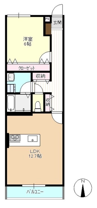 間取図 アルカンジュ松島