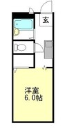 サンライフひろみね　Ｃ 1Kの間取り