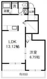 ガーデンハウスC 1LDKの間取り