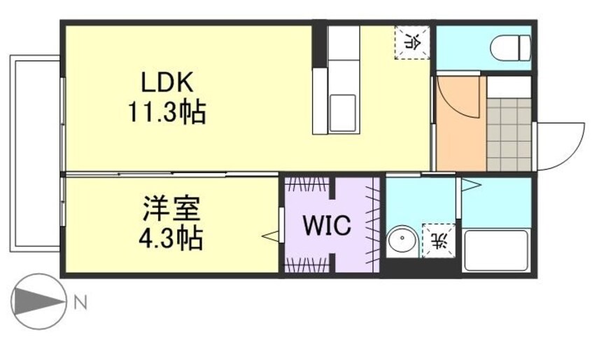 間取図 スカイシティ川入
