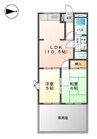 クオリティパレス 2LDKの間取り