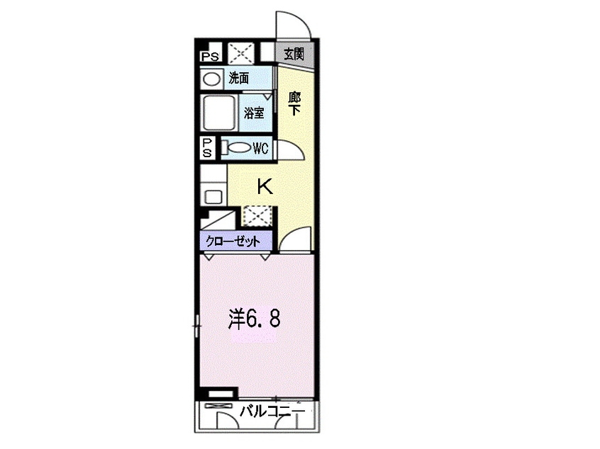 間取図 ルミネ長田Ｂ