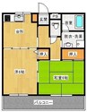 サンフラワーコート 2Kの間取り