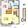ウィングパレス明神 1LDKの間取り