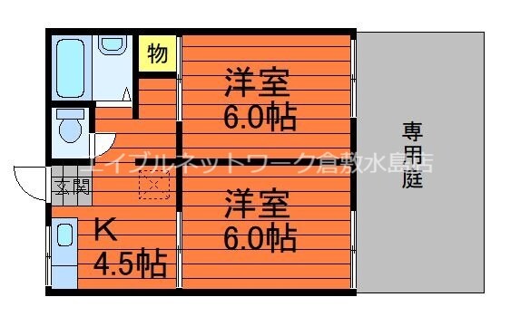 間取り図 花の街ハイツB