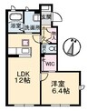 ブリエノーヴァ 1LDKの間取り