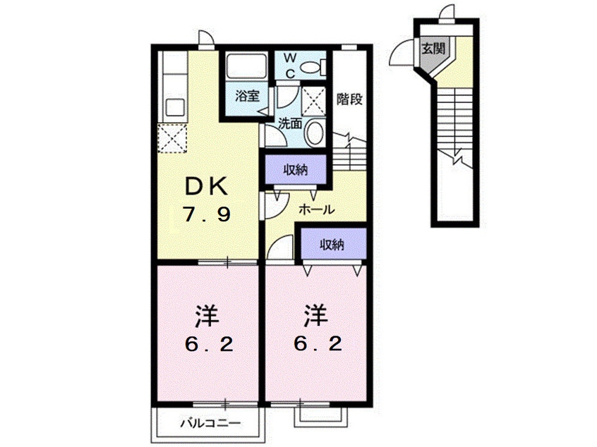 間取図 メゾンセレッソＡ