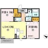 ウォームナガセ 2LDKの間取り