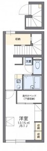 レオパレスセードル　２ 1Kの間取り