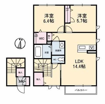 間取図 アムルーズ　Ａ棟