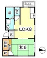 ドミールタキザワ 1LDKの間取り
