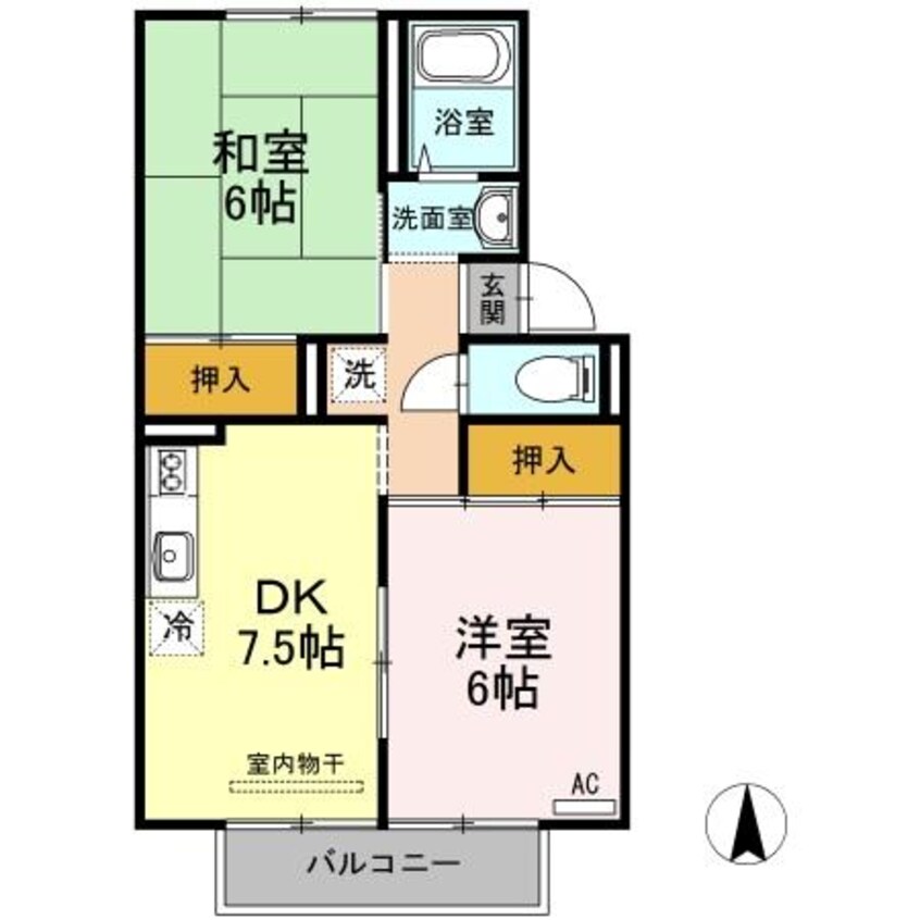 間取図 ハートハウス　Ⅱ棟