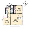 グランドールⅡ　Ｅ棟 2LDKの間取り