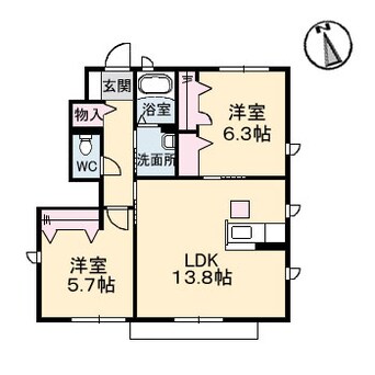 間取図 グランドールⅡ　Ｅ棟