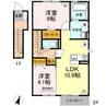 ヴェラビスタ 2LDKの間取り