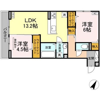 間取図 ヴィオルーチェ　Ｂ棟