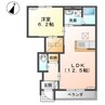 レーベンプラッツ 1LDKの間取り