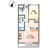 イー　ピース　ドゥ　プリンセス 1LDKの間取り