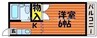 ハイツコスモ 1Kの間取り