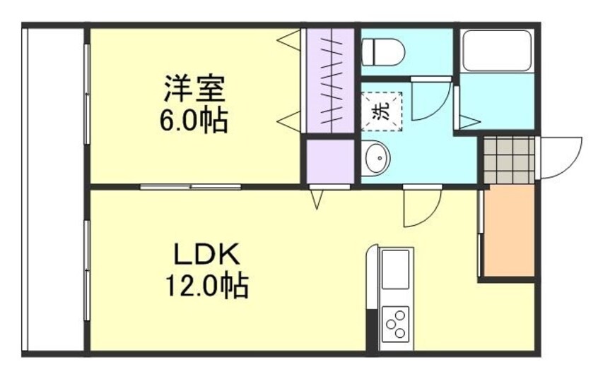 間取図 吉岡マンション　Ｄ棟