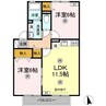 プロミネンス 2LDKの間取り