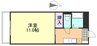 エトワール水島 1Kの間取り