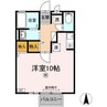 フォンテーヌ　アイ 1Rの間取り