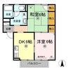 ミルトニア富久 2DKの間取り