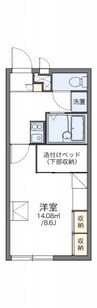 レオパレスノール 1Kの間取り