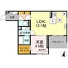 ベル・ポスト 1LDKの間取り
