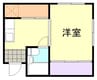 藤原マンション 1DKの間取り