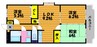 アンティム 3DKの間取り