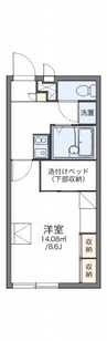 レオパレス総社南 1Kの間取り