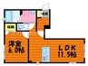 山陽本線（中国）/倉敷駅 徒歩12分 1階 築8年 1LDKの間取り