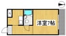 チサンマンション倉敷 1Kの間取り