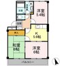 ニューエクセル三宅　E 3Kの間取り