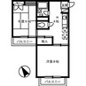 ピュア笹沖 2DKの間取り