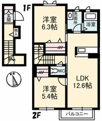 間取図 セレーナ　Ａ棟