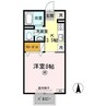 シャレード連島 1Rの間取り