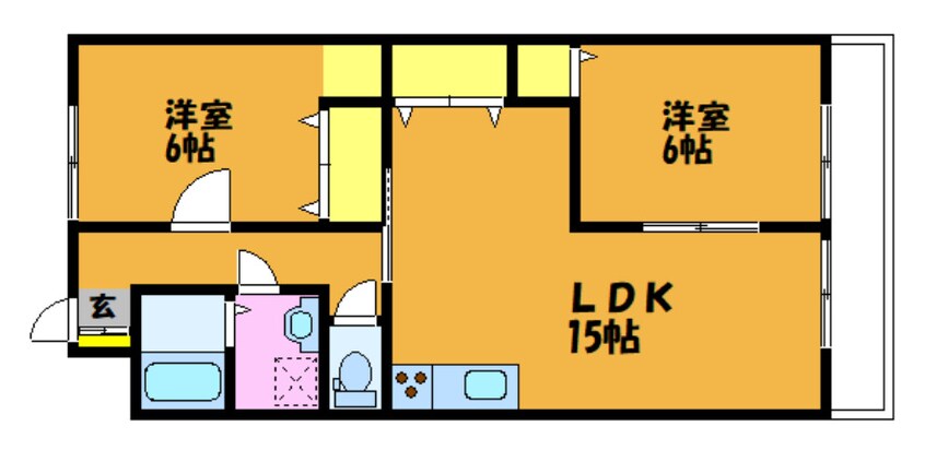 間取図 コーポユタカ