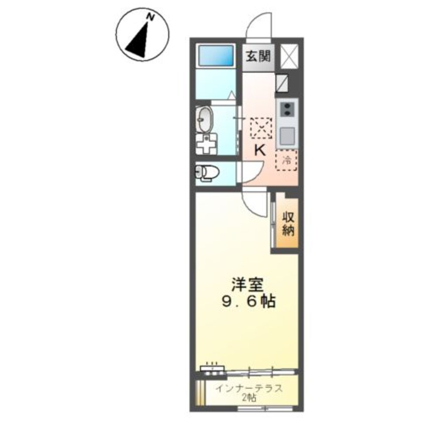 間取図 仮）シェルル爪崎