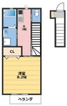aurora 1Kの間取り