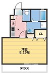 aurora 1Kの間取り