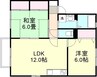 グレイスフル 2LDKの間取り