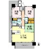 アルファステイツ総社中央Ⅱ 3LDKの間取り