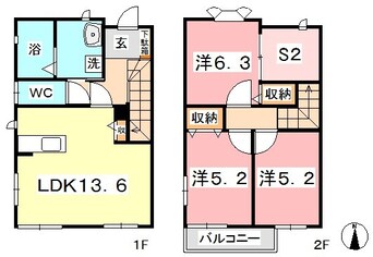 間取図 妹尾貸家
